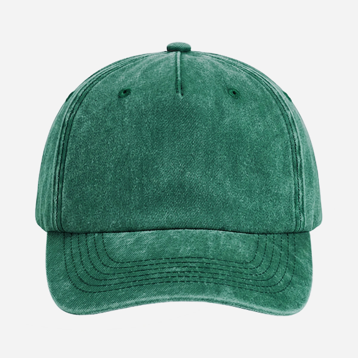 Grüne Vintage 5-Panel Cap von Beechfield, lässige Cap mit entspannter Passform und vintage Stil, perfekt für den Alltag.